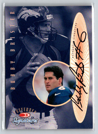 1999 Donruss Preferred QBC #14 Bubby Brister Preferred Signatures i06