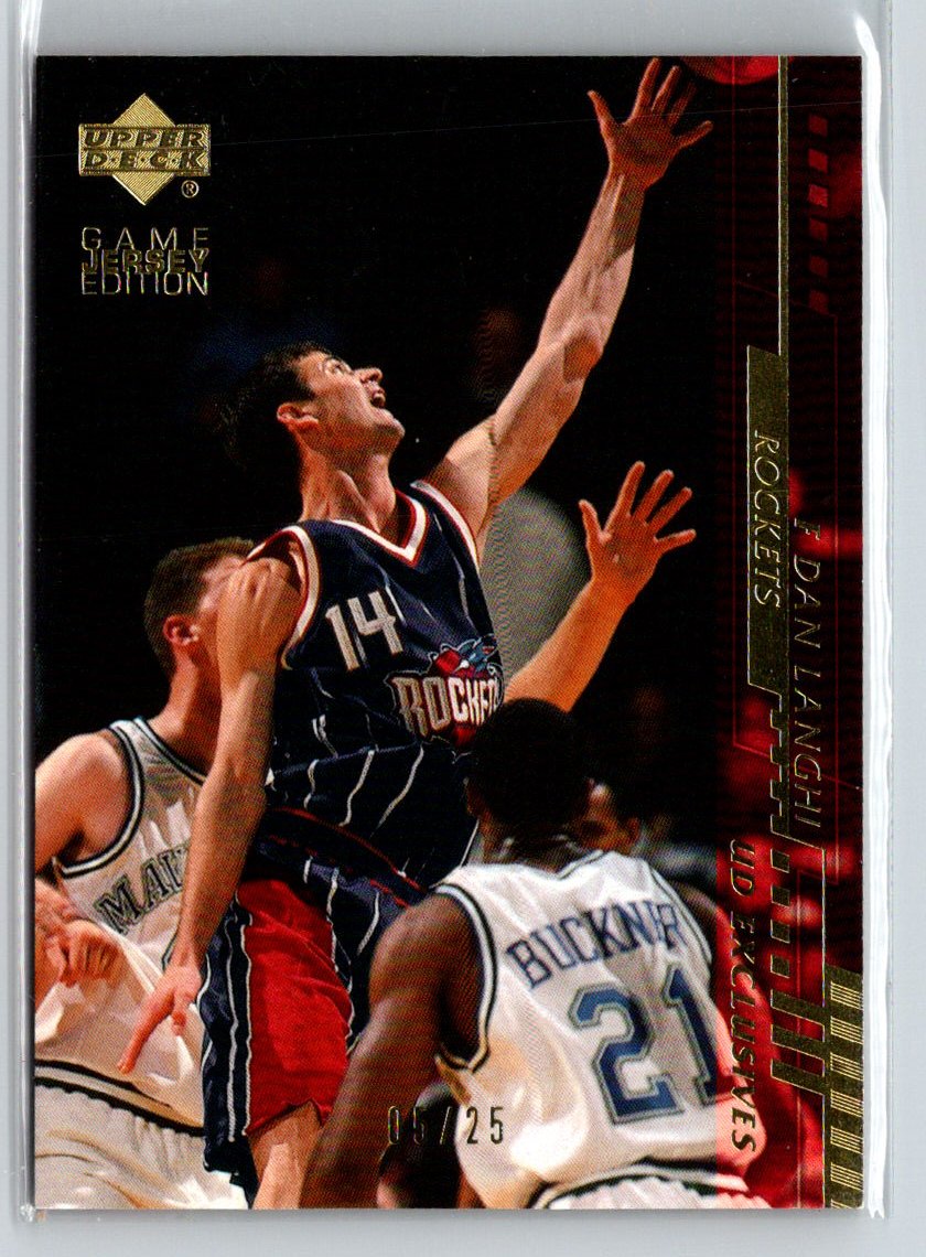 2000-01 Upper Deck #293 Dan Langhi UD Exclusives Gold #/25 i06