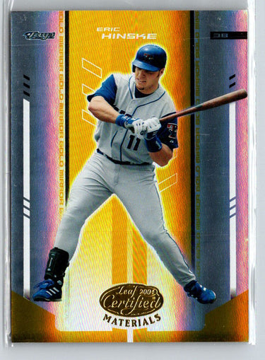 2004 Leaf Certified Materials #59 Eric Hinske Mirror Fabric Gold Number #/25 i06