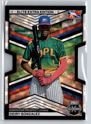 2023 Panini Elite Extra Edition #194 Deiry Gonzalez Black Die Cut #/1 i06