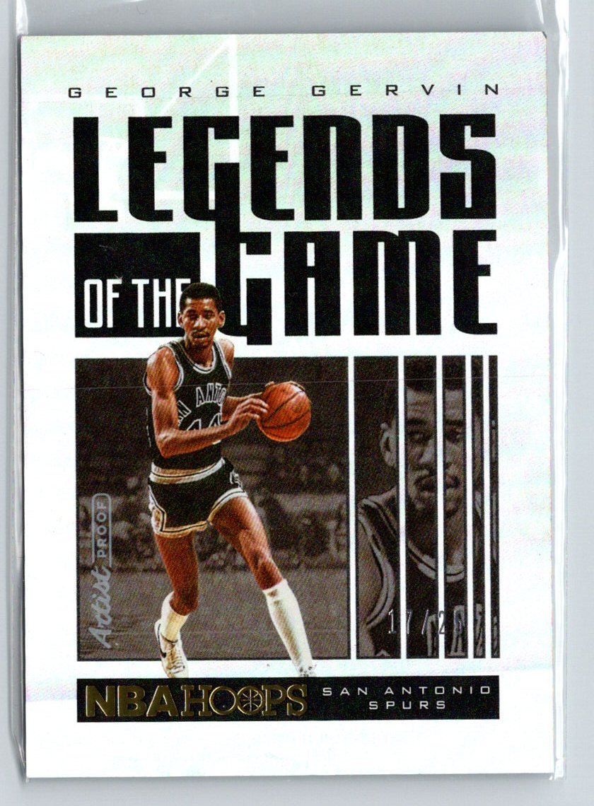 2020-21 Hoops #16 George Gervin Legends of the Game #/699 i06