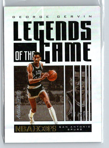 2020-21 Hoops #16 George Gervin Legends of the Game #/699 i06