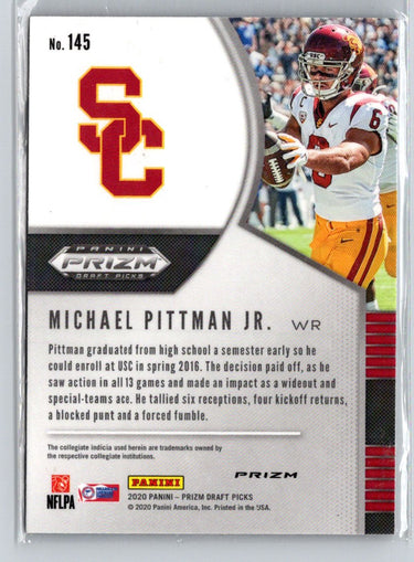2020 Panini Prizm Draft Picks #145 Michael Pittman Jr. Prizms Red i07