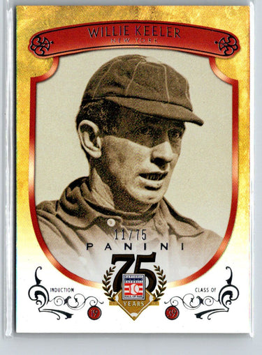2014 Hall of Fame 75th Year Anniversary - Base Red Frame Willie Keeler /75 i07