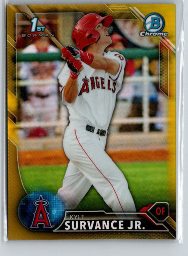 2016 Bowman #BCP57 Kyle Survance Jr. Chrome Prospects Gold Refractor #/50 i07