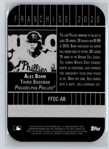 2020 Bowman's Best #FFDC-AB Alec Bohm Franchise 2020 Die Cuts i08