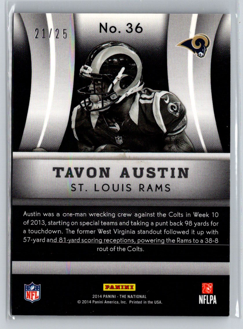 2014 National Sports Collectors Convention VIP Party Tavon Austin Blue /25 i08