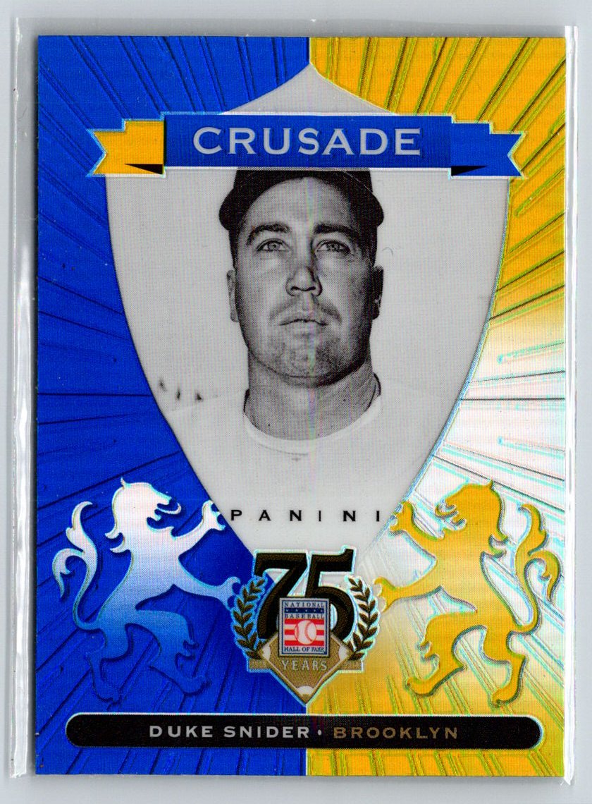 2014 Panini Hall of Fame 75th Year Anniversary - Crusades #52 Duke Snider i09