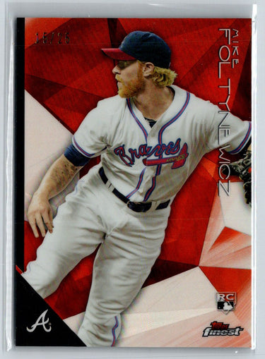 2015 Finest #4 Mike Foltynewicz Orange Refractor #/25 i09