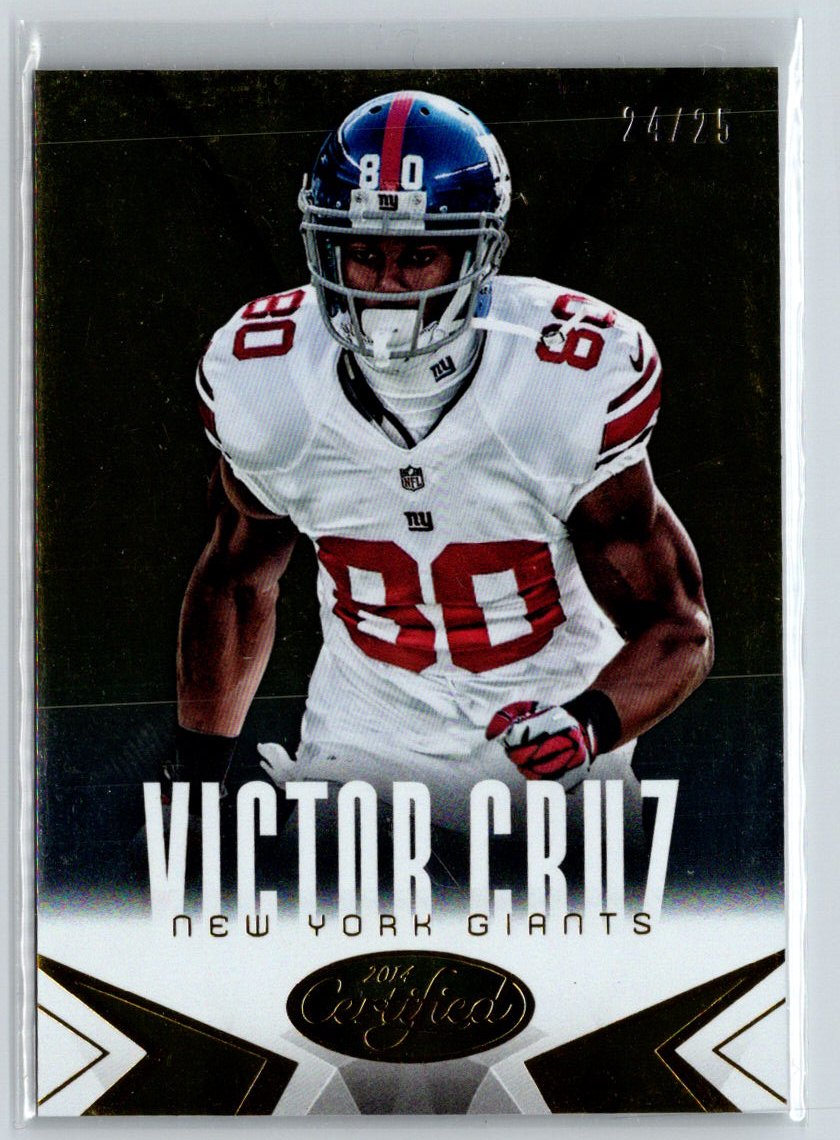 2014 Panini Certified #64 Victor Cruz Gold #/25 i09