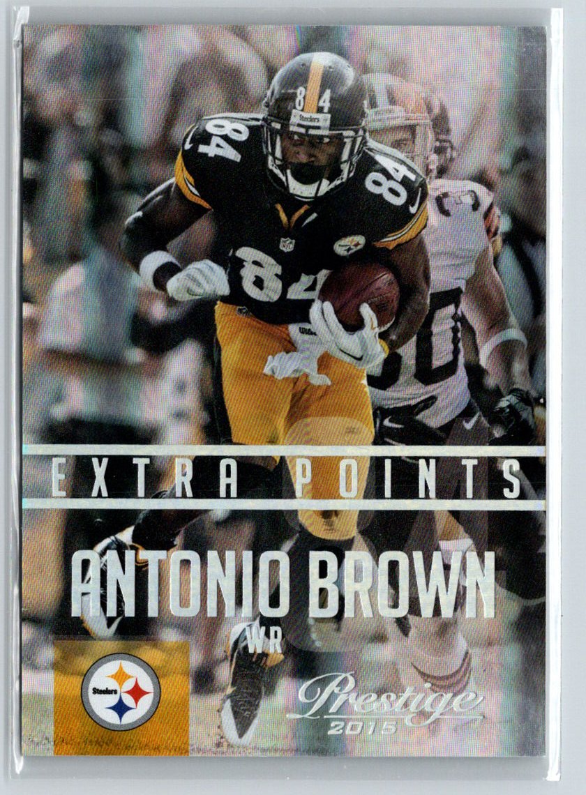 2015 Panini Prestige #77 Antonio Brown Extra Points Platinum #/25 i09