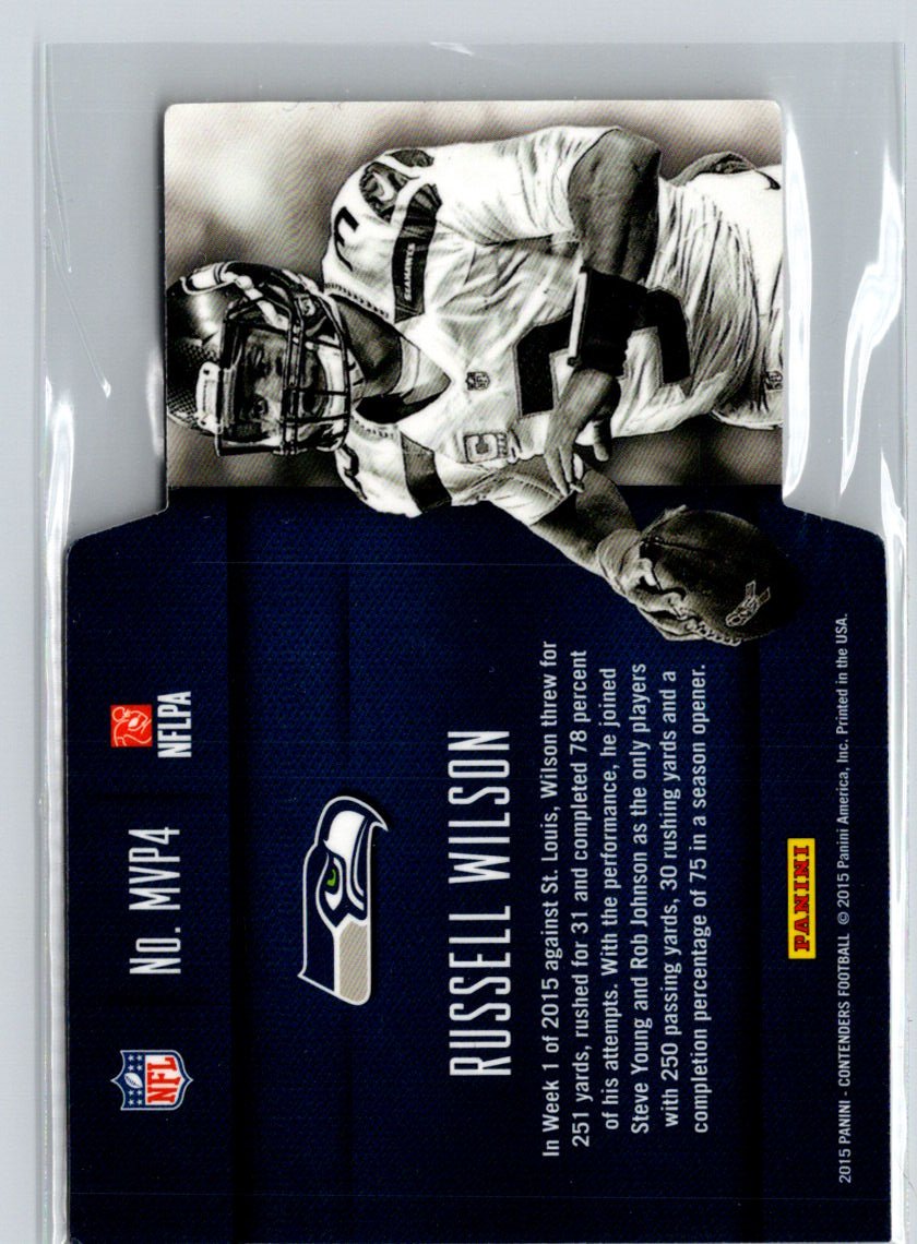 2015 Panini Contenders #MVP4 Russell Wilson MVP Contenders Holo Gold #/99 i09