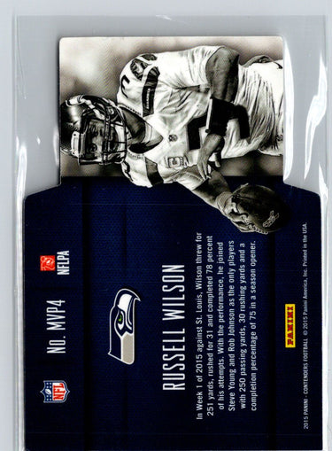 2015 Panini Contenders #MVP4 Russell Wilson MVP Contenders Holo Gold #/99 i09