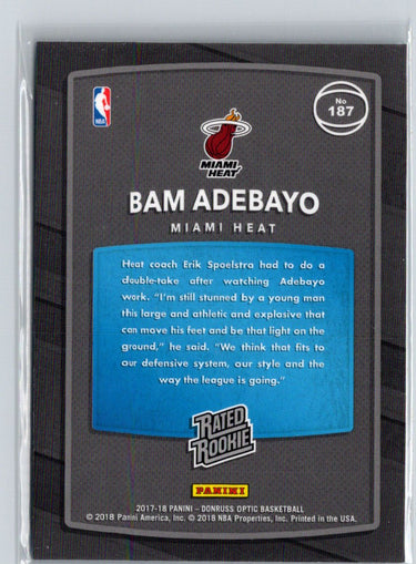 2017-18 Donruss Optic #187 Bam Adebayo i10