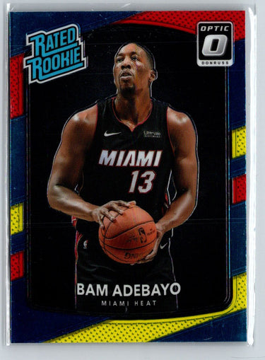 2017-18 Donruss Optic #187 Bam Adebayo Red and Yellow i10