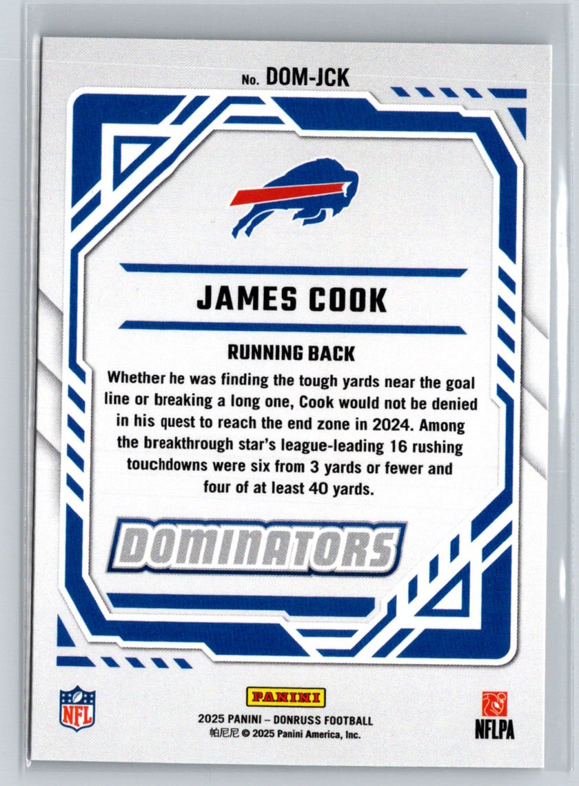 2025 Donruss #DOM-JCK James Cook Dominators i11
