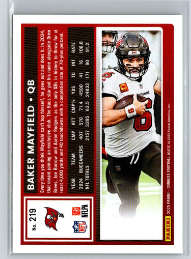 2025 Donruss #219 Baker Mayfield Press Proofs Green i11
