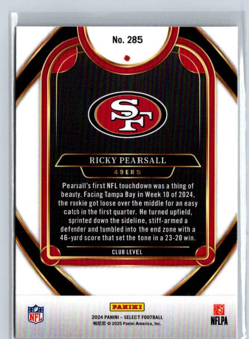 2024 Panini Select #285 Ricky Pearsall i11