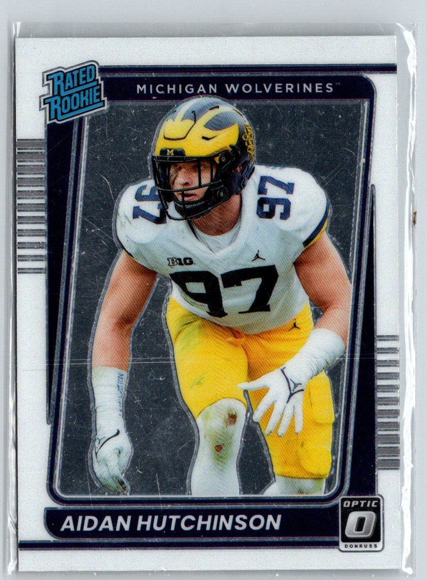 2022 Chronicles Draft Picks Aidan Hutchinson Donruss Optic Rated Rookie i11