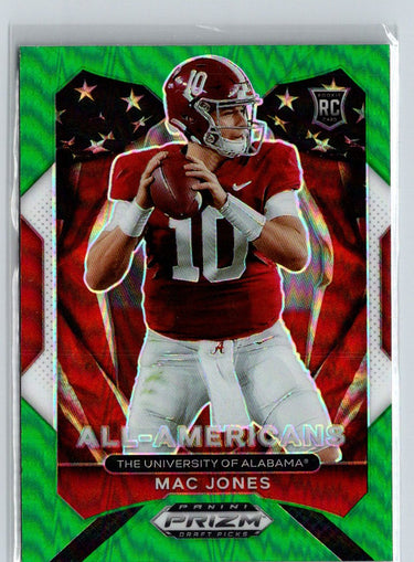 2021 Panini Prizm Draft Picks Collegiate #183 Mac Jones Green i11