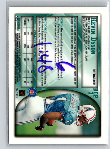 1998 Bowman #BCP3 Kevin Dyson Chrome Preview Refractors i16