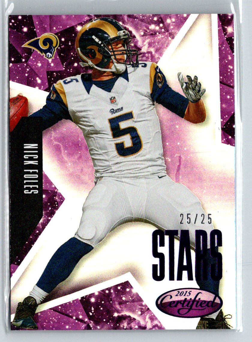 2015 Panini Certified #S15 Nick Foles Stars - Mirror Purple #/25 i13