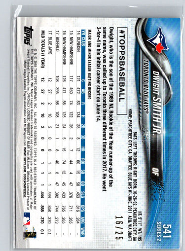2018 Topps #541 Dwight Smith Jr. Memorial Day Camo #/25 i13