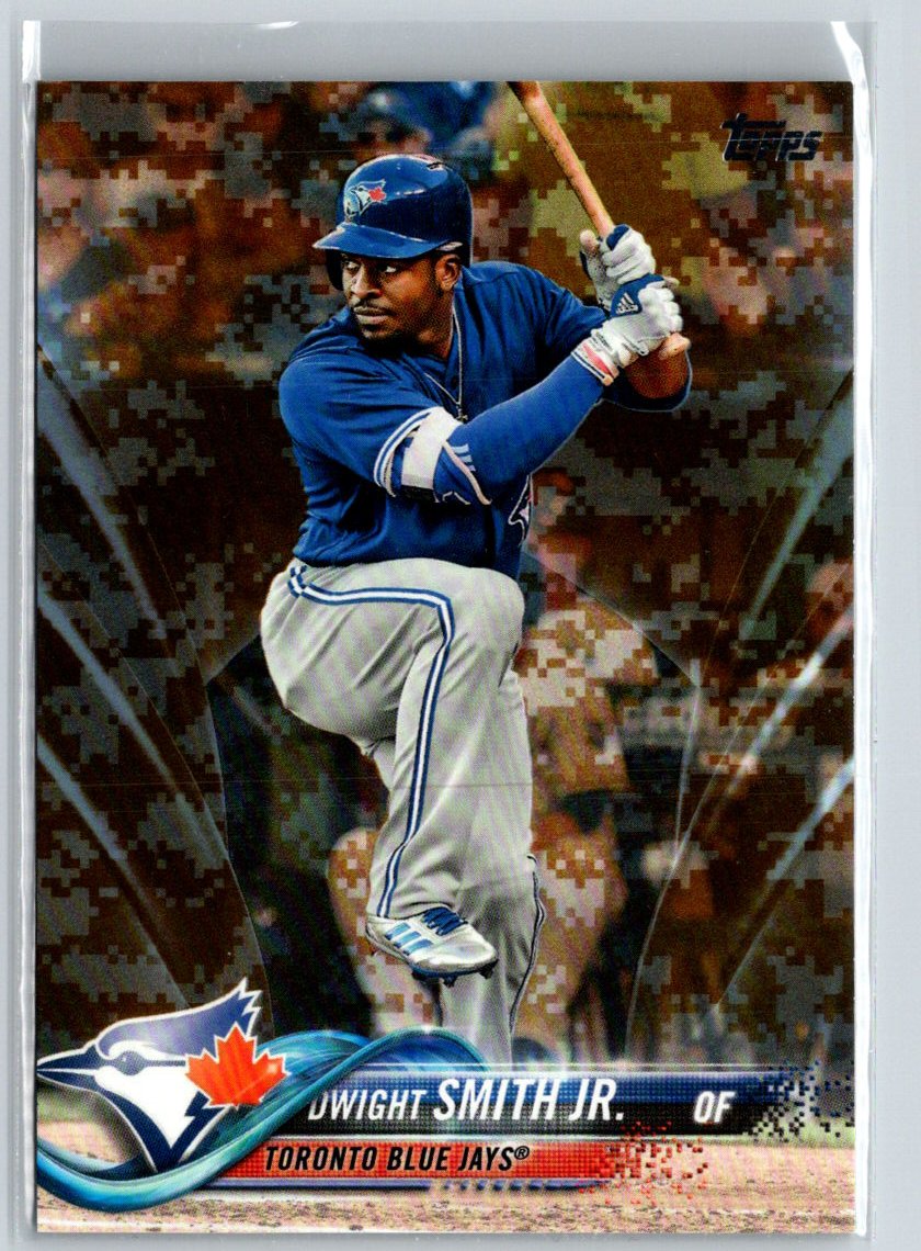 2018 Topps #541 Dwight Smith Jr. Memorial Day Camo #/25 i13