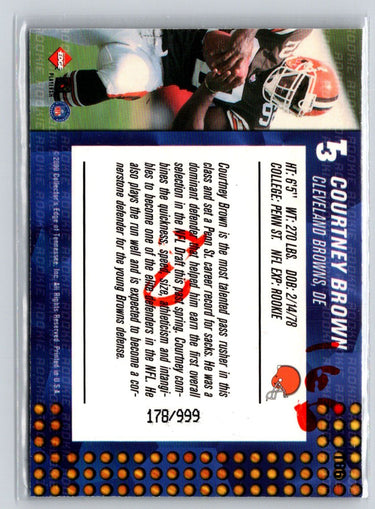 2000 Collector's Edge T3 #166 Courtney Brown #/999 i17