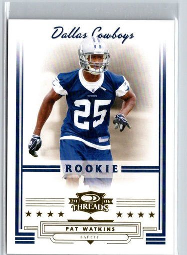 2006 Donruss Threads #212 Pat Watkins Retail Rookies #/999 i16