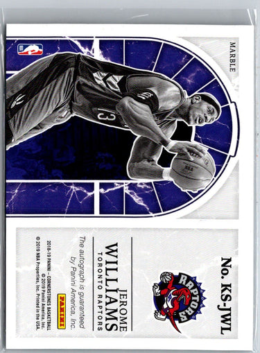 2018-19 Panini Cornerstones Jerome Williams Keystone Signatures Marble /10 i13