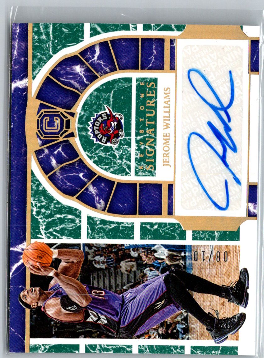 2018-19 Panini Cornerstones Jerome Williams Keystone Signatures Marble /10 i13