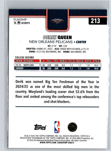 2025-26 Topps #213 Derik Queen i12