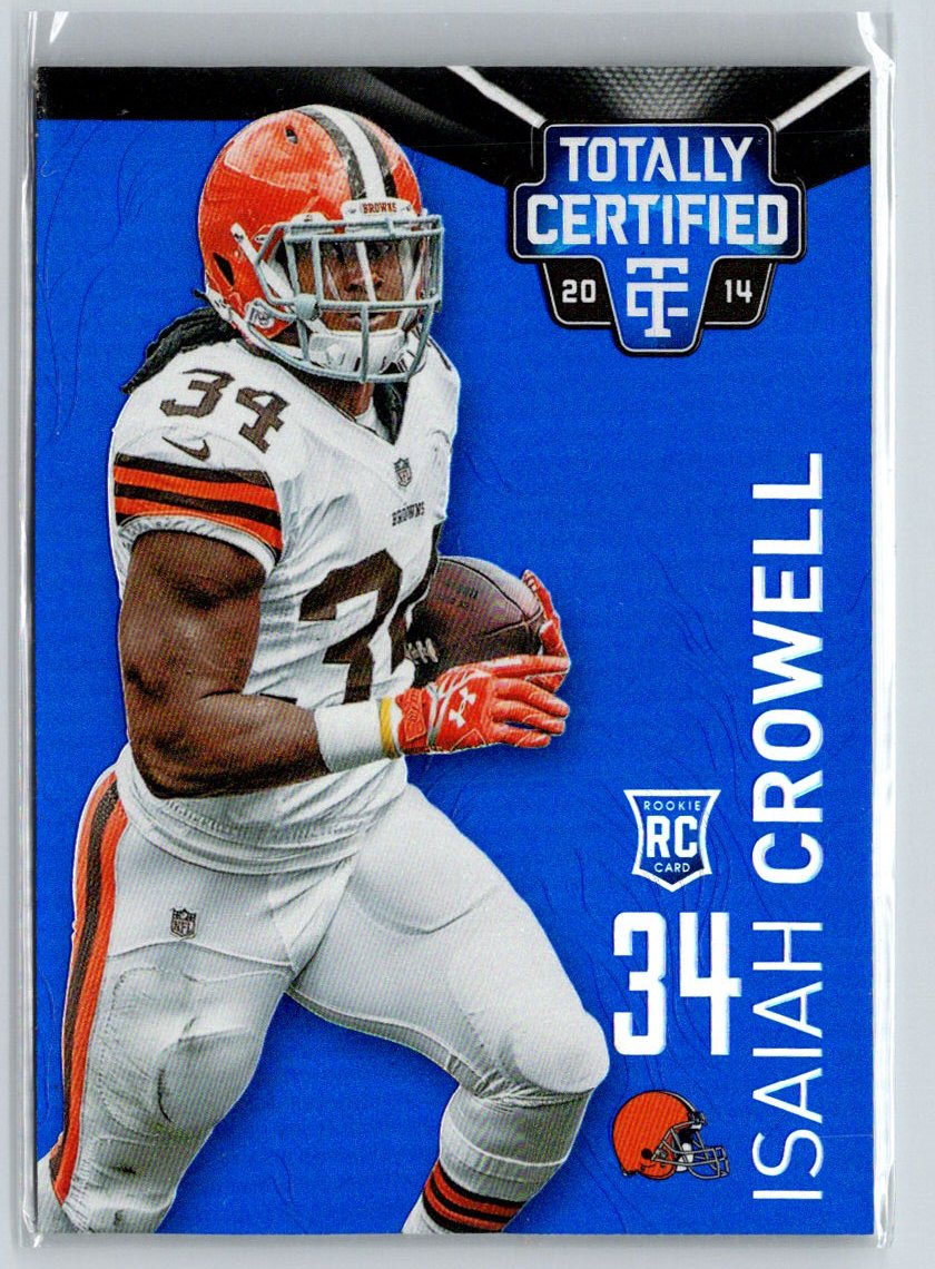 2014 Panini Totally Certified #116 Isaiah Crowell Mirror Platinum Blue #/10 i13