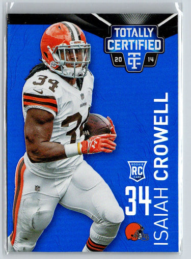 2014 Panini Totally Certified #116 Isaiah Crowell Mirror Platinum Blue #/10 i13