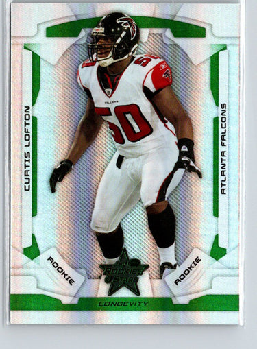 2008 Leaf Rookies & Stars Longevity #128 Curtis Lofton Emerald #/49 i15