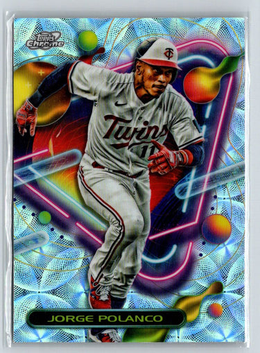 2023 Topps Chrome Cosmic #105 Jorge Polanco Nucleus Refractor i22