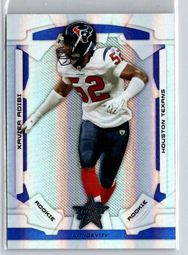 2008 Leaf Rookies & Stars Longevity #185 Xavier Adibi Sapphire #/149 i17