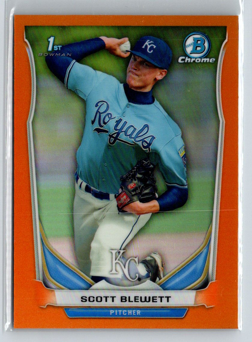 2014 Bowman Draft #CDP54 Scott Blewett Chrome Orange Refractors #/25 i14