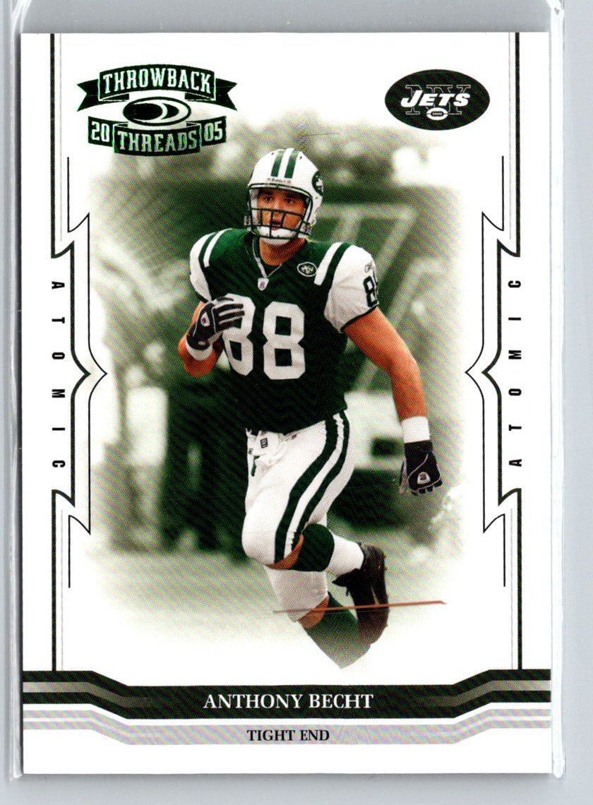 2005 Donruss Throwback Threads #99 Anthony Becht Green #/175 i15