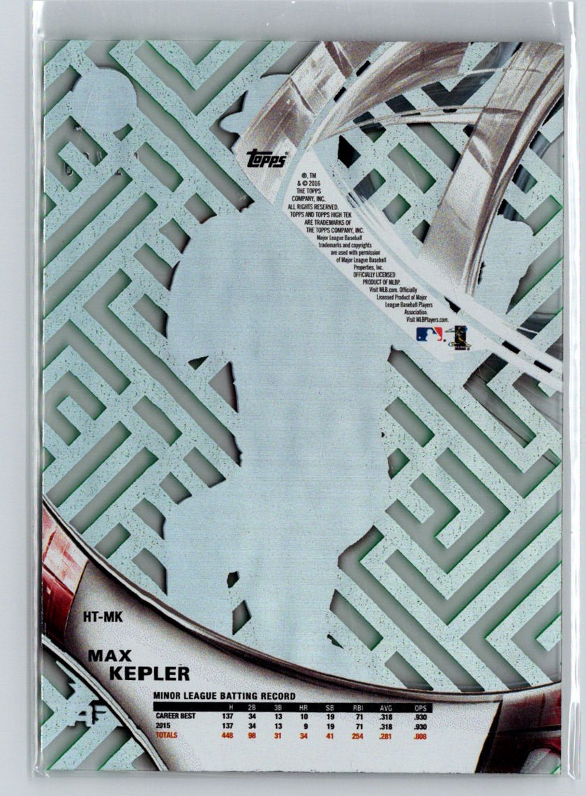2016 Topps High Tek #HT-MK Max Kepler Green Rainbow Diffractor #/99 i20