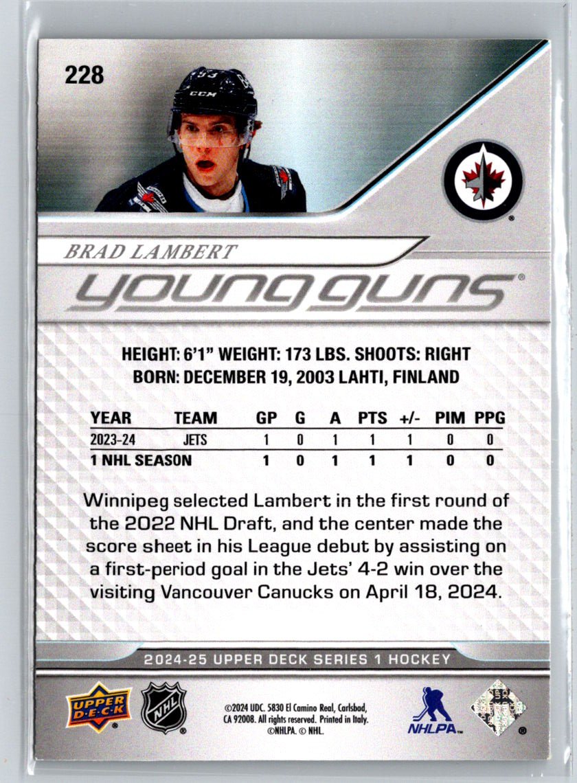 2024-25 Upper Deck #228 Brad Lambert i23