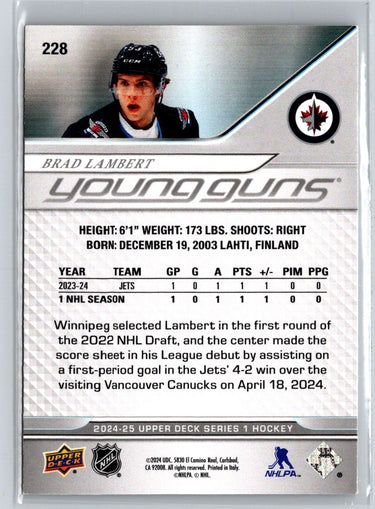 2024-25 Upper Deck #228 Brad Lambert i23