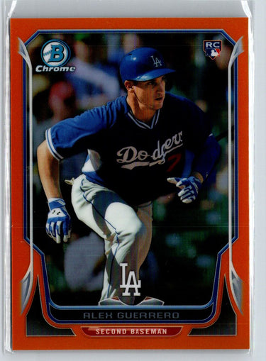 2014 Bowman Chrome #19 Alex Guerrero Orange Refractors #/25 i14