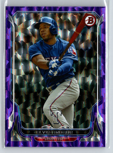 2014 Bowman #144 Elvis Andrus Purple Ice #/10 i20