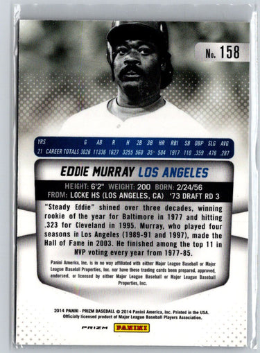 2014 Panini Prizm #158 Eddie Murray Prizms Red White and Blue Pulsar i22