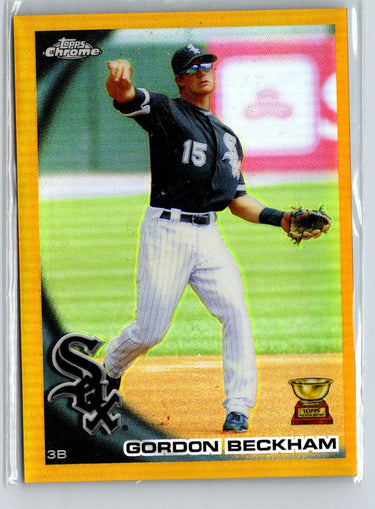 2010 Topps Chrome #36 Gordon Beckham Gold Refractors #/50 i21