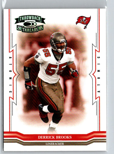 2005 Donruss Throwback Threads #137 Derrick Brooks Green #/175 i15