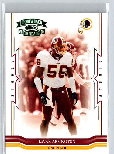 2005 Donruss Throwback Threads #146 LaVar Arrington Green #/175 i19