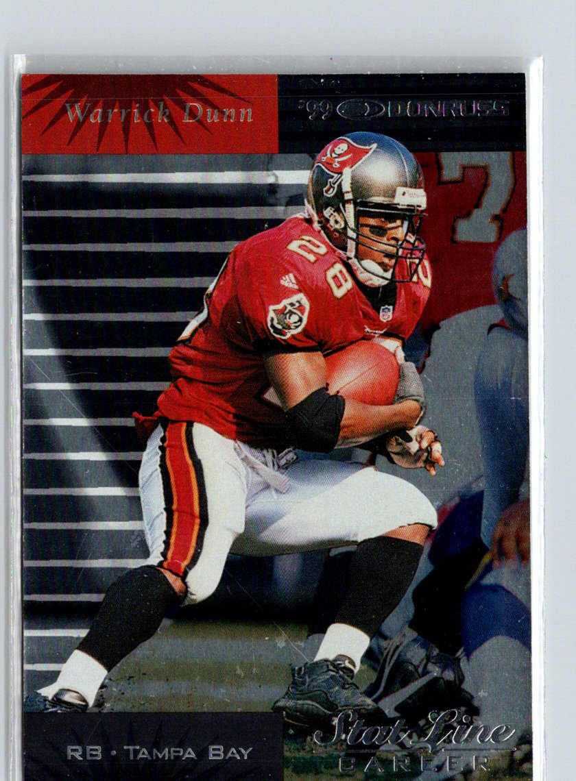 1999 Donruss #124 Warrick Dunn Stat Line Career #/469 i18